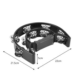 Tambourine Drum Musical Tambourine Round Percussion Gift for KTV Party Wedding Dance Party