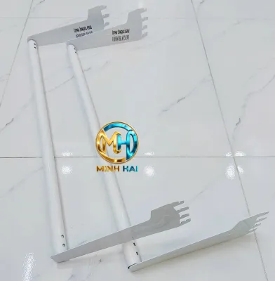 [KHÔNG KÈM TAY BÁT ĐỠ] Thanh tròn treo quần áo gắn thanh ray đơn treo tường thanh tròn treo quần áo dạng cài tiện lợi