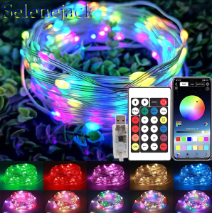 Đèn Led Tóp Tóp 5m 10m Điều Khiển APP 16 Triệu Màu Pha Màu DIY đèn trang trí phòng ngủ Led 5050 RGB Loại Tốt