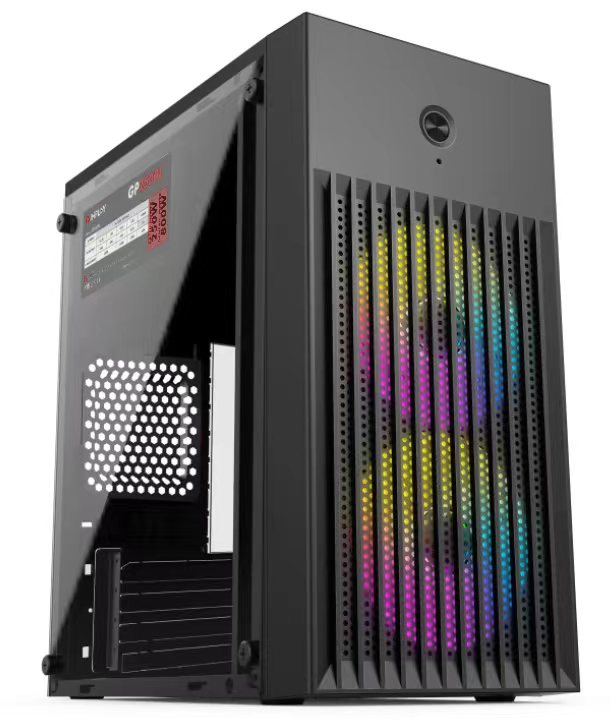 Inplay LITE X220 PC Case Build-in 2 RGB Fans MATX Case Gaming Case For Desktop Computer