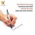 Satu Keluarga Pulpen Mekanik 0.5mm Gel Pen A36 Alat Tulis Sekolah Kantor Pena Polos Mechanical Stationary. 