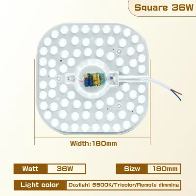 Ceiling light Replacement LED Light Magnet Magnetic Ceiling lamp Remote control Bedroom lights 2-year warranty