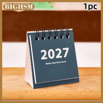 BIGHSM Lịch để bàn 2027 lịch du lịch mini nhỏ gọn hoàn hảo cho gia đình văn phòng trường học giúp lên kế hoạch lịch trình hàng ngày và trang trí nhà cửa
