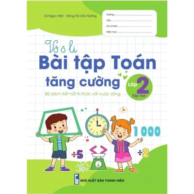 Sách - Vở ô li Bài Tập Toán Tiếng Việt Tăng Cường Lớp 2 - Kết Nối