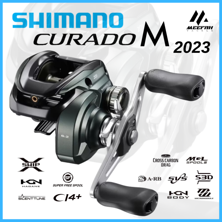Shimano 2023 Curado M & 2017 Curado K 201 Series 🔥FREE GIFT🔥 - Baitcasting  Fishing Reel Mesin Pancing