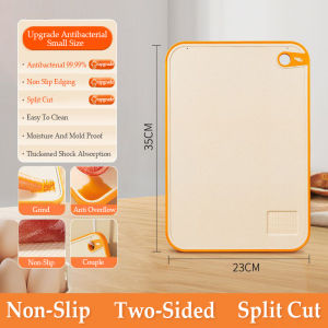 Cutting Board Wheat Straw Antibacterial Chopping Board Household Antibacterial Food Grade Anti-Mildew Chopping Board Kitchen Cutting Board Heat Resistant Non Stick Fruit Vegetable Cutting Sticky Board Knife Board双面防滑多功能砧板