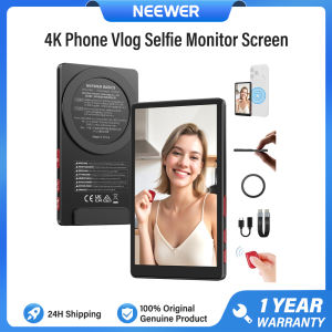 NEEWER 4" Phone Vlog Selfie Monitor Screen 4K Smartphone Back Camera Monitor with Remote M4U