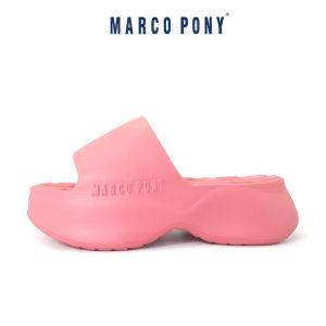 Marco pony รองเท้าแตะผู้หญิง รองเท้าแตะกันลื่น ทนต่อการสึกหรอ แฟชั่น ลำลอง ส้นหนา 6 ซม พื้นนุ่มมาก เหมาะกับฤดู MH9022
