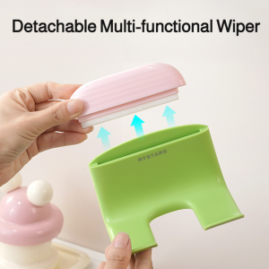 Bathroom Multifunctional 2in1 Organizer Hair Dryer Rack With Wiper Multifunctional Organizer