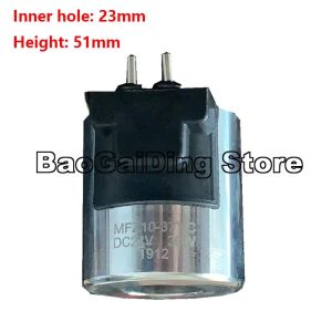 Solenoid Valve Coil MFZ10-37YC 24V MFB10-37YC 220V Valve Electromagnetic Two Pin Coil Inner Hole 23mm Length 51mm