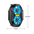 【Worth-Buy】 fs01 dual fan rechargeable mobile phone cooler long lasting stronger cooling air cooling type-C for iOS PUBG game cooler. 