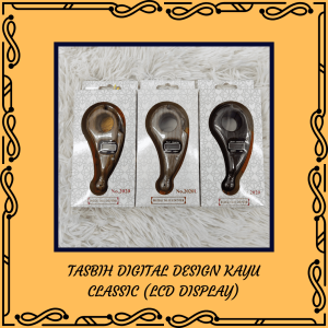 Tasbih Digital Design Kayu Classic (LCD Display)