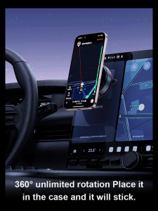 Cell Phone Holder Non-marking Installation Cell Phone Holder Compact Rotary Button Mechanical Vacuum Adsorption