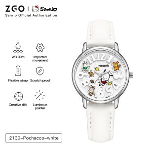 ZGO x Sanrio HelloKitty Watch For Kids Girls Quartz Watch Waterproof Luminous Women Cute style 2130