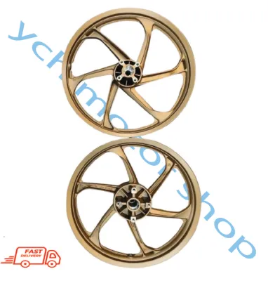 YAMAHA LC135 LC 135 135LC V8 FI Sport Rim Cast Wheel STD Black MDNMA Copper Special Edition BDK-F5168-00 5XK-F5338-00