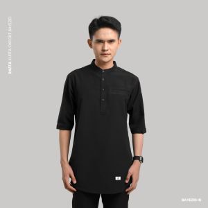 Koko Kurta Pria Pique| baju Koko Dewasa |Berbahan katun Oxford Lengan 3/4