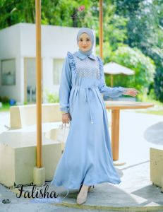 Gamis Falisha Dress Original By Loveme GAMIS SAJA GAMIS KOREAN LOOK