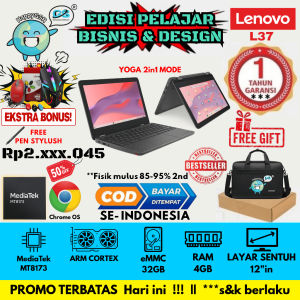 Laptop Lenovo Chromebook Yoga 300e | Touchscreen | 2-in-1 Flip | Type-C | Ringan & Tahan Banting | Cocok Sekolah & Kantor