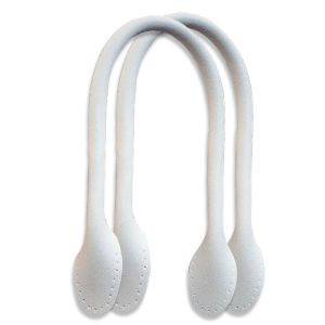 42cm short PU leather purse bag strap handle end holes DIY tali beg