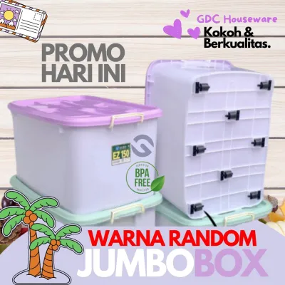 GRATIS ONGKIR! SHINPO CONTAINER BOX CB 150 LITER HERCULES UKURAN BESAR ADA RODA TEBAL KUAT