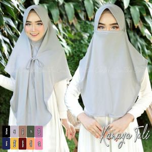 Hijab Instan 3in1 Niqob Dewasa Jilbab Kekinian Bergo Terbaru 2022