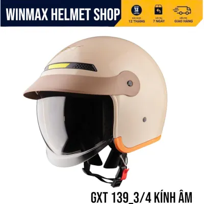 Mũ Bảo Hiểm GXT Helmet 3/4 Đâu GXT-139 Mũ BH Xe Máy Kính Âm Thương Hiệu GXT HELMET BH 12 Tháng