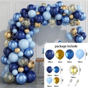 112pcs Blue Balloon Garland Arch Set for Boy Birthday Party Baby Shower Midnight Blue Decorations