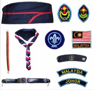 Pengakap JOHOR Complete Badges And Accessories Package
