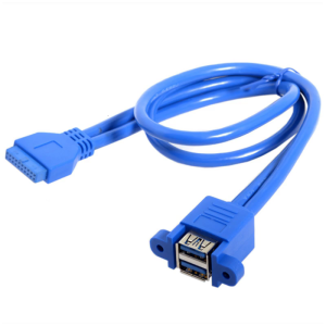 USB3.0 Motherboard 20Pin Header Extension Adapter Cable USB Double Connector Female to Female Extender 20Pin USB Cable