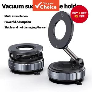 (HD1)The mobile phone magnetic bracket can rotate fold and be used for vacuum suction in cars. Kurung magnet telefon bimbit boleh diputar dilipat dan digunakan untuk sedutan vakum dalam kereta.