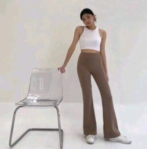CELANA FLARE PANTS CUTBRAY SCUBA PREMIUM CELANA KERJA/KANTOR