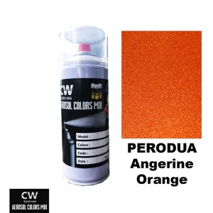 [ Tangerine Orange R60 Perodua Myvi Viva ] Touch Up Paint 2K CW Aikka DIY Aerosol Cat Spray Kereta