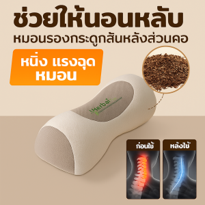 หมอนบัควีท หมอนบัควีทสมุนไพรป้องกันกระดูกสันหลังส่วนคอสําหรับผู้ใหญ่ เหมาะกับส่วนโค้งของร่างกายมนุษย์  บัควีท แกนหมอน ช่วยให้นอนหลับ หมอน