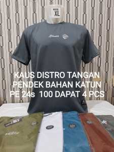 Kaos pria wanita dewasa atasan kaos distro wanita bahan katun 24s