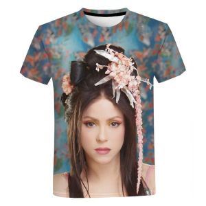 [Local Stock] HBESTY Halloween Christmas Summer SHAKIRA 3D Print T-Shirts Streetwear Men Women Fashion Oversized Short Sleeve T Shirt O-Neck Male Tees Tops Clothing