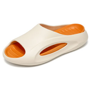 [Free Shipping] Summer Outdoor Wear Simple Soft-Soled Slippers One-Strap Design Thick Sole Detachable And Suitable For Indoor Use