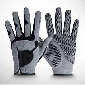【HOT Sale】 1Pcs Golf Gloves Male Slip-resistant Granules Breathable Microfiber Cloth Gloves High Quality Sports Gloves for Men