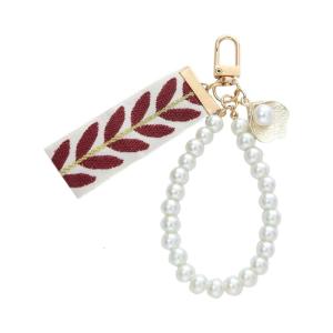 Phong cách đính cườm Keychain với ngọc trai hợp kim keying cho phụ nữ chìa khóa trang trí chủ cho những người yêu thời trang