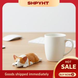 SHPYHT✨ Cute Mini Corgi Resin Doll Car Dashboard Accessory Dog Ornament for Auto Interior Animal Decor for Desk and Office Gift