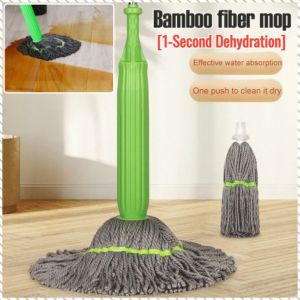 alat mengemop pembersihan sampah basah dan kering besar mop gentian buluh dehidrasi kecekapan tinggi