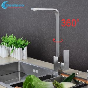Vòi rửa chén nóng lạnh xoay 360 độ inox 304. Vòi rửa bát mạ Crom sáng bóng  (Bảo hành 3 Năm) - Lắp đặt đơn giản không cần gọi thợ lắp đặt