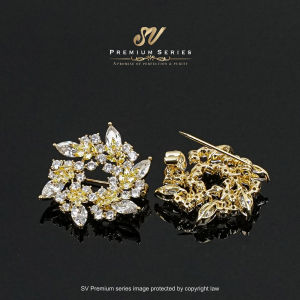 Sv Premium Diamond Exclusive Pin Tudung Shiny Scarf Brooch High Quality Hijab Pin Fashion Accessories With Gift Box