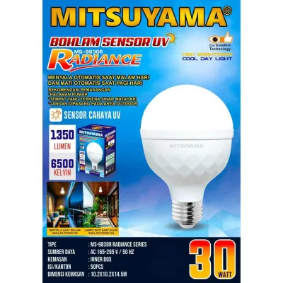 LAMPU/BOHLAM LED SENSOR UV MITSUYAMA MS-9840R 40WATT RADIANCE SENSOR UV - CAHAYA TERANG