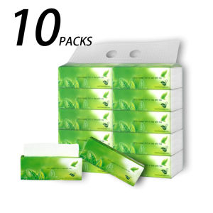 50 PCS Tissue Facial Tissue 4-Ply toilet paper tissue Tree care Organic green tea Facial Tissue