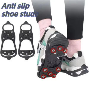 1 Pair Anti Slip Shoe Studs and Snow Claws Snow Climbing Icing Shoe Spike Cleats Shoes Cover Grip