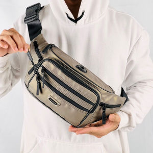 TAS SELEMPANG PRIA WANITA POLO AMSTAR BIG SIZE 7 RUANG ANTI AIR WAISTBAG