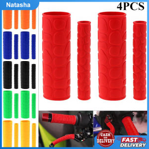 4Pcs Motorcycle Lever Grip Rubber Cover Anti-Skid Silicone Brake Handle Grip Protector Universal