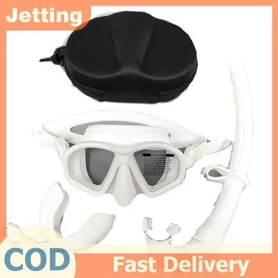 Jetting Tempered Freediving Mask Snorkeling Set Foldable Snorkel J-type Diving Mask With Camera Mount
