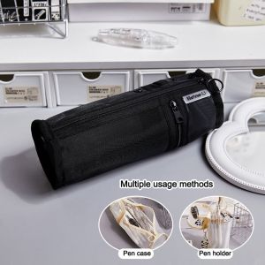 NOER Sức chứa lớn Túi đựng bút Đa chức năng Có thể tháo rời Hộp đựng văn phòng phẩm Sáng Tạo Lưới Hộp Bút Chì Sinh viên