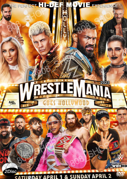 DVD WWE WrestleMania 39 (2disc) 2023 PPV Dvd Video Entertainment